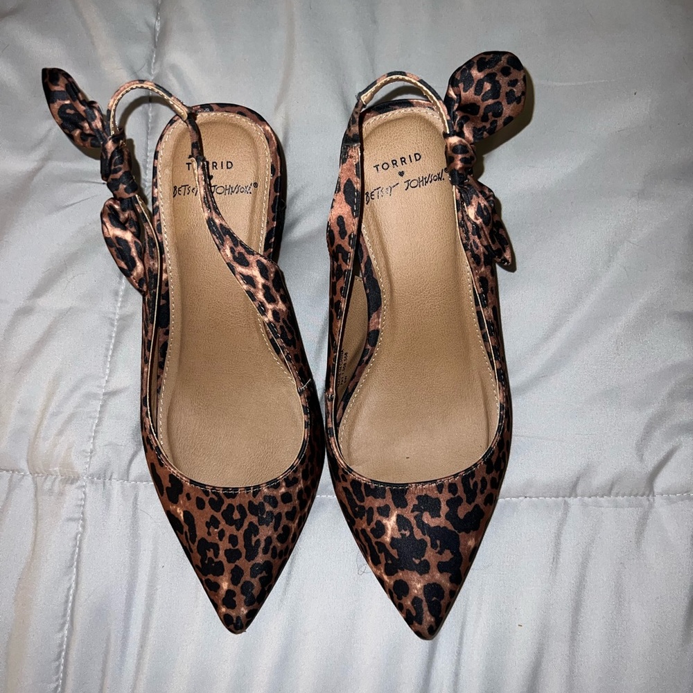 Torrid cheetah print heels